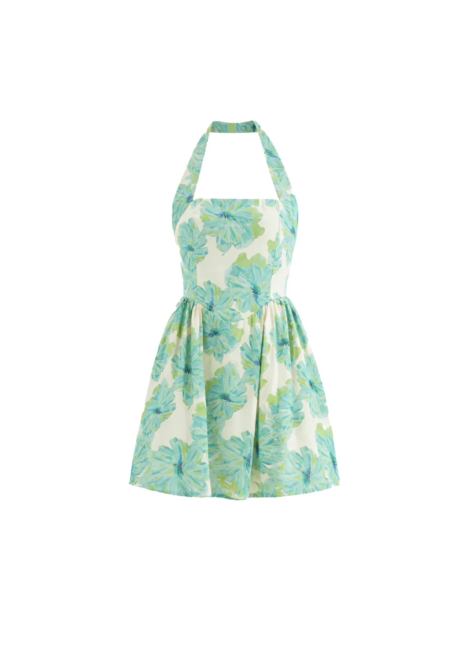Juliannah Halter Dress - Jade Flowers - Image 3