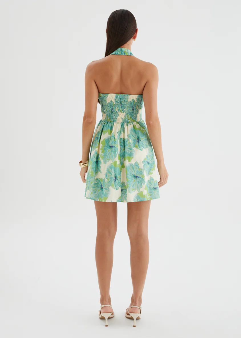 Juliannah Halter Dress - Jade Flowers - Image 8