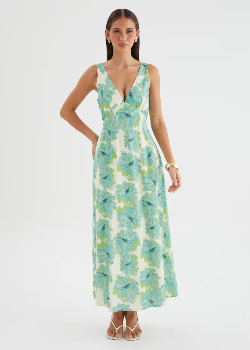 Julini Midi Dress - Jade Flowers - Image 5