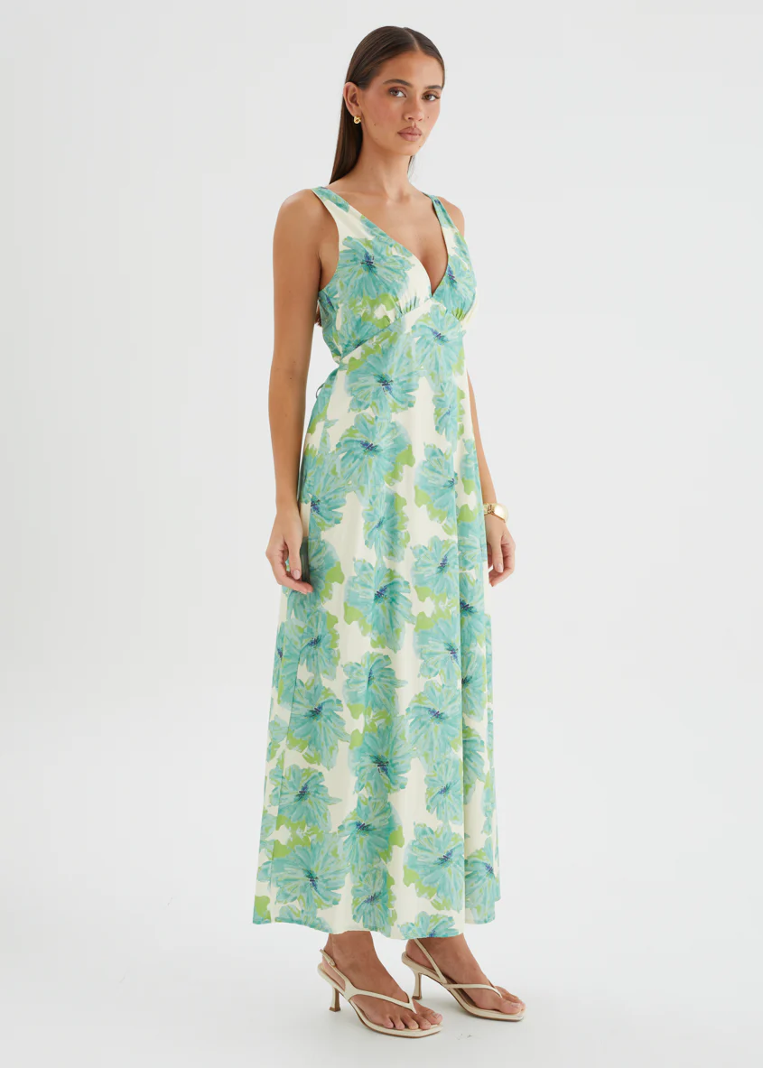 Julini Midi Dress - Jade Flowers - Image 6