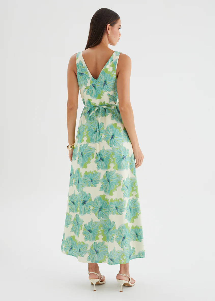 Julini Midi Dress - Jade Flowers - Image 7