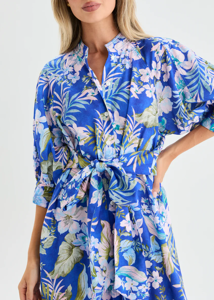 Jupiter Maxi Dress - Cobalt Garden - Image 11