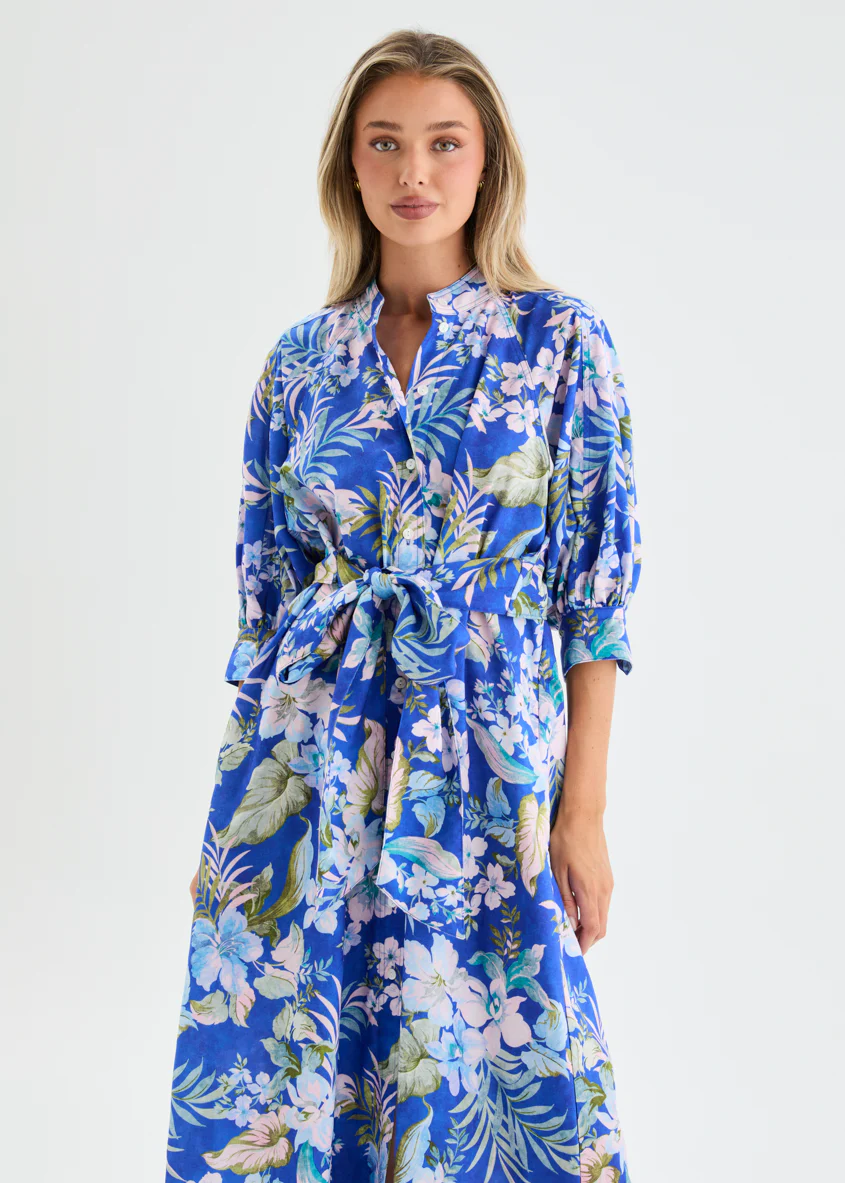 Jupiter Maxi Dress - Cobalt Garden - Image 12