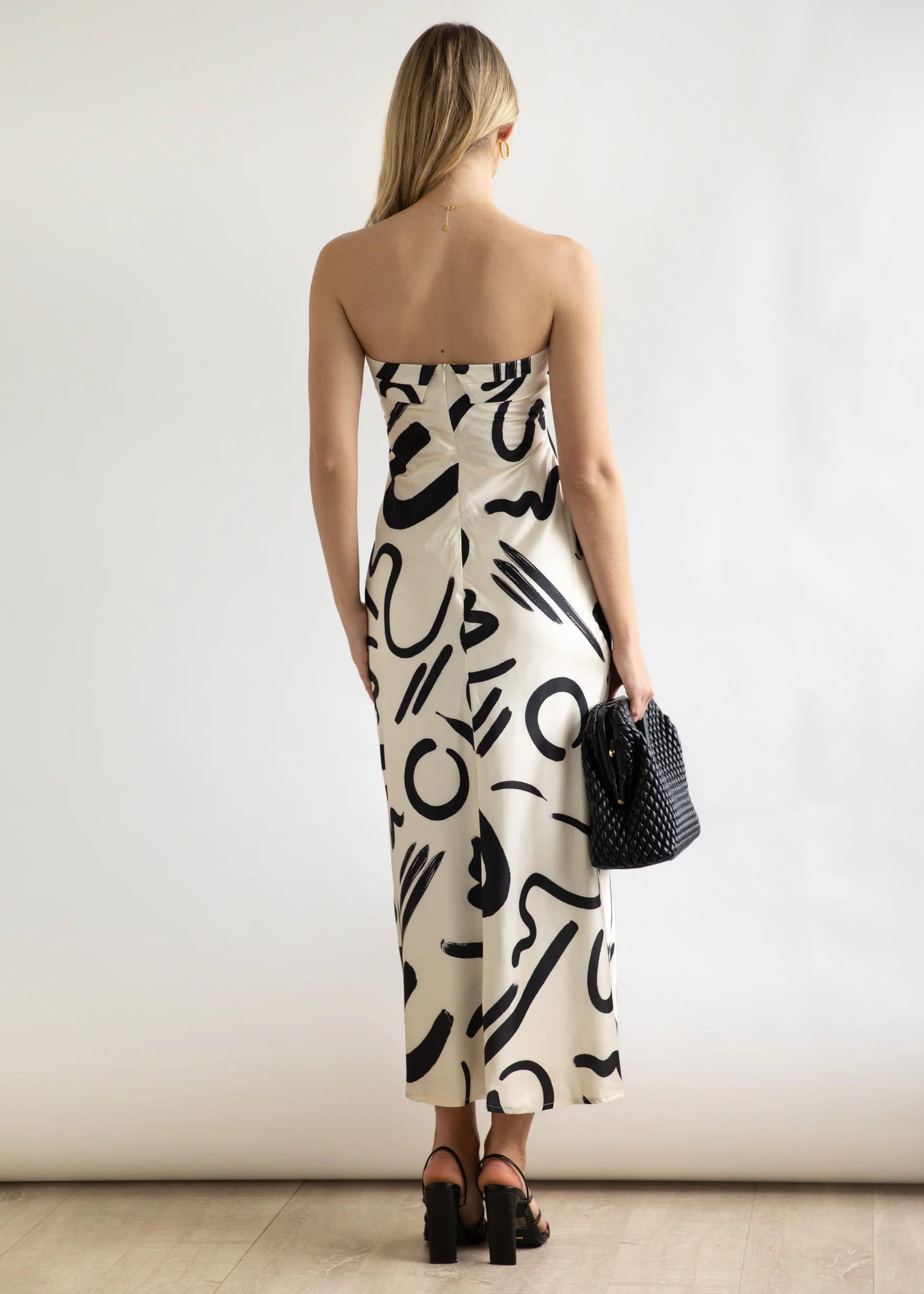 Kaesha Strapless Midi Dress - York Black - Image 7