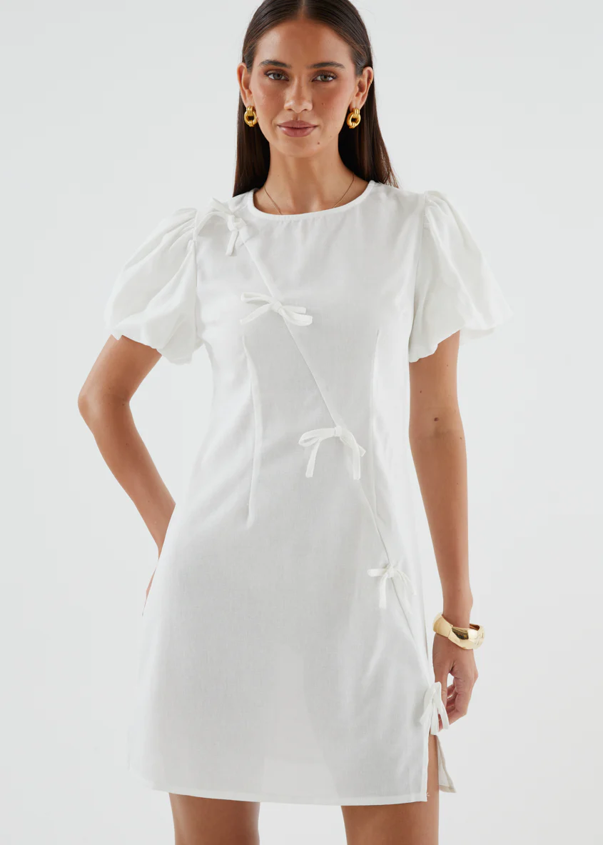 Kaidence Dress - Off White - Image 4
