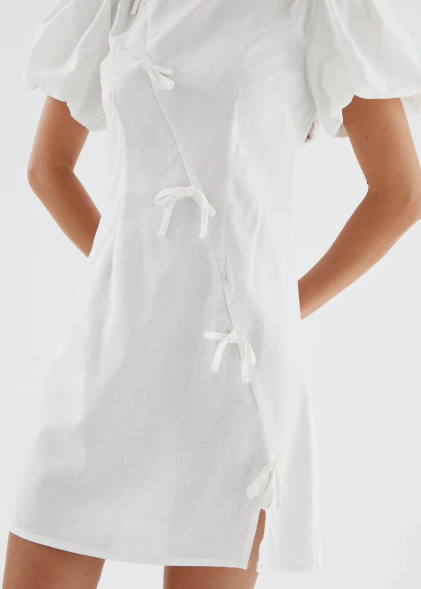 Kaidence Dress - Off White - Image 9