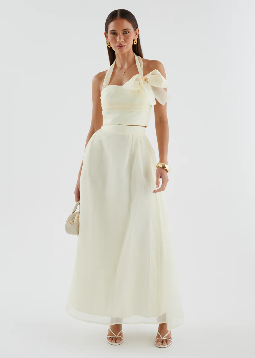 Kailah Halter Crop - Butter