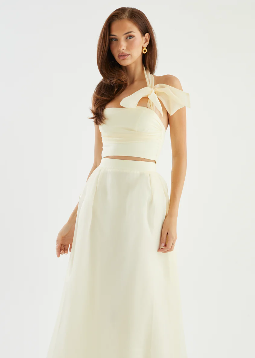 Kailah Halter Crop - Butter - Image 11