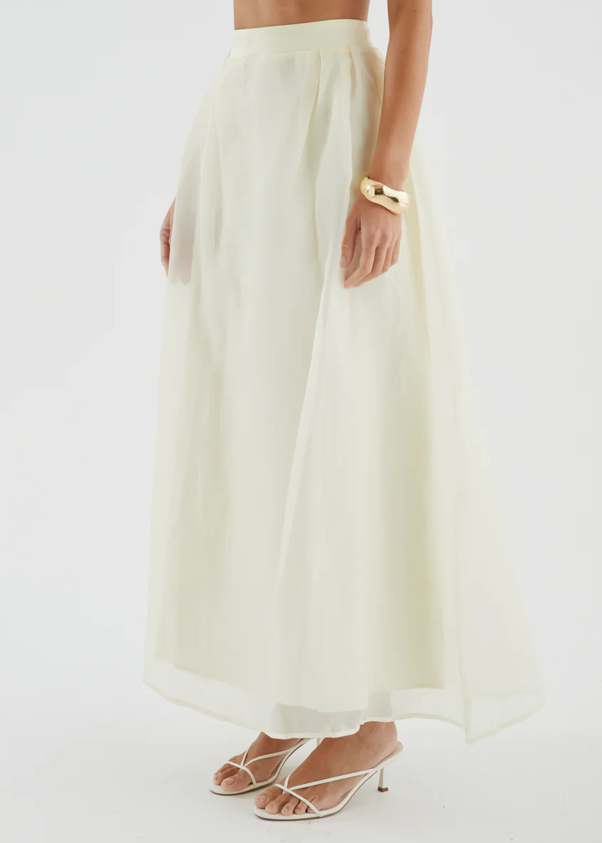 Kailah Maxi Skirt - Butter - Image 10