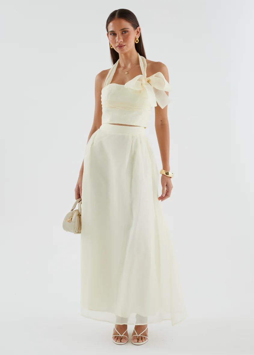 Kailah Maxi Skirt - Butter - Image 4