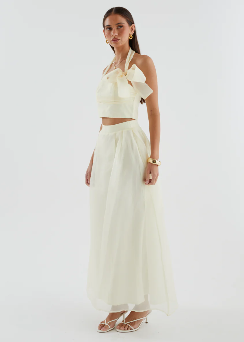 Kailah Maxi Skirt - Butter - Image 7