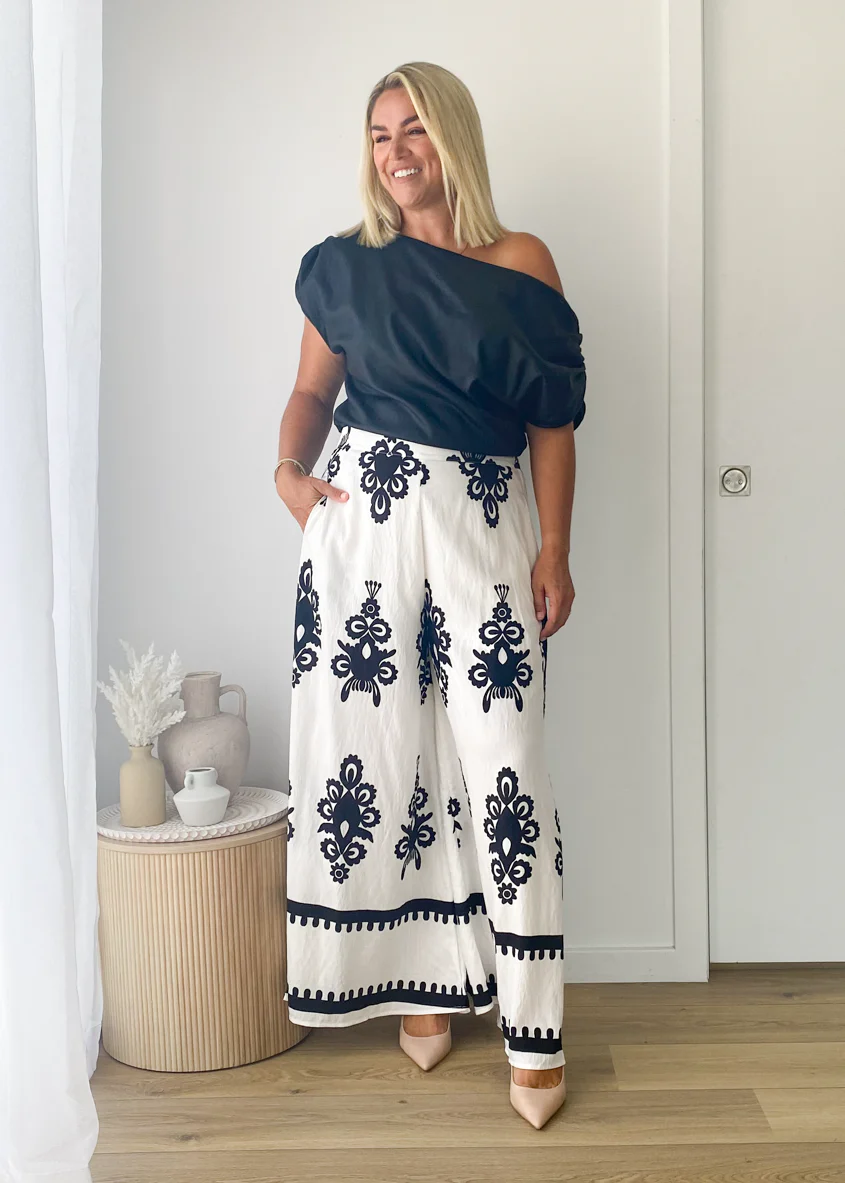 Kakoda Pants - Black Abstract - Image 3
