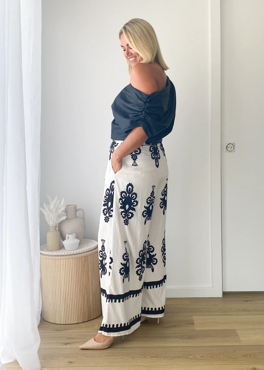 Kakoda Pants - Black Abstract - Image 5
