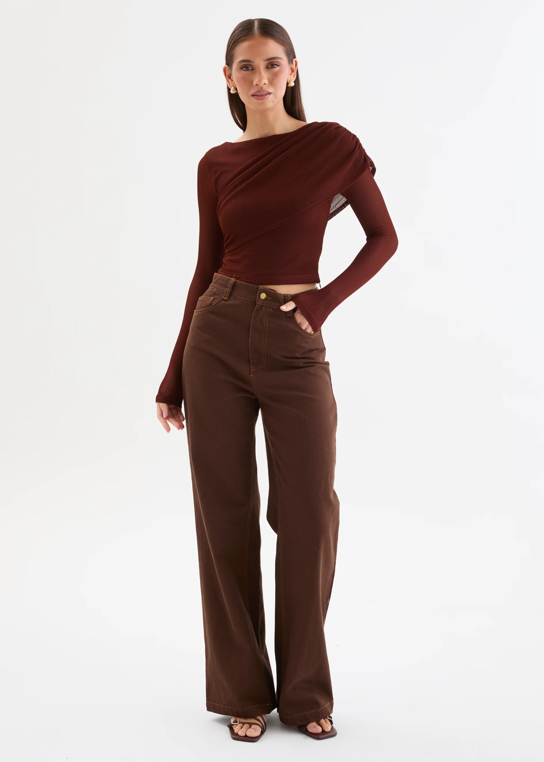 Kandice Jeans - Chocolate - Image 7