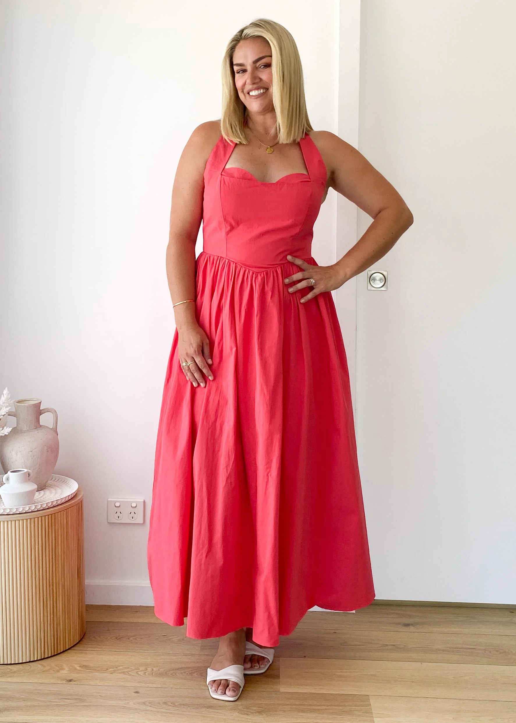 Karley Halter Midi Dress - Scarlet - Image 5