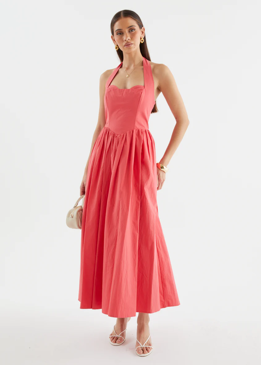 Karley Halter Midi Dress - Scarlet - Image 6