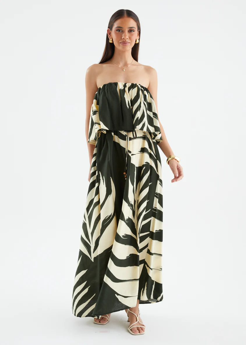 Karsyn One Shoulder Maxi Dress - Fern - Image 6