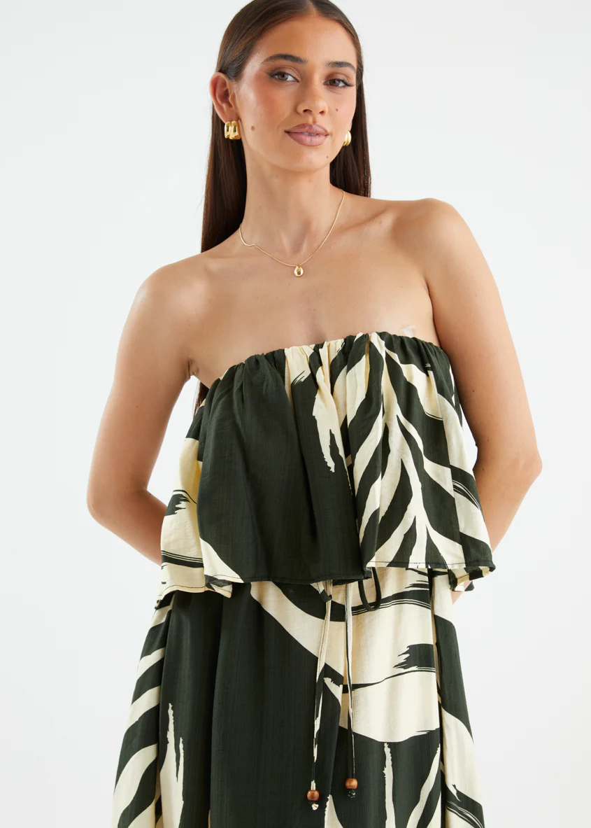 Karsyn One Shoulder Maxi Dress - Fern - Image 8