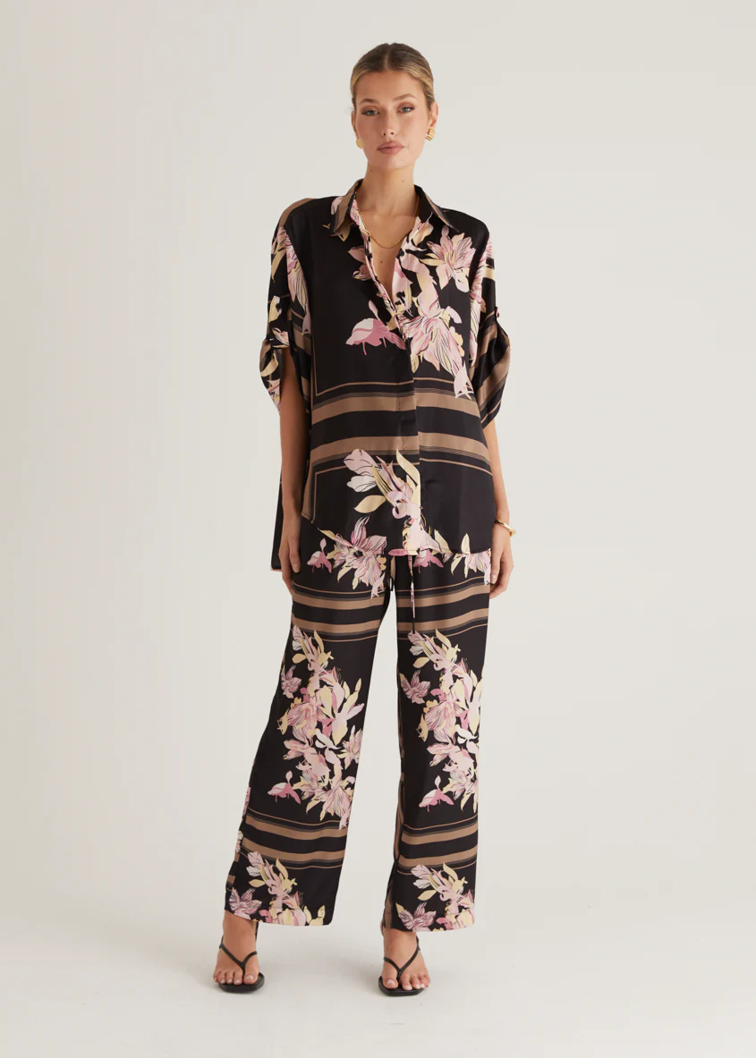 Kaycie Pants - Black Floral - Image 5