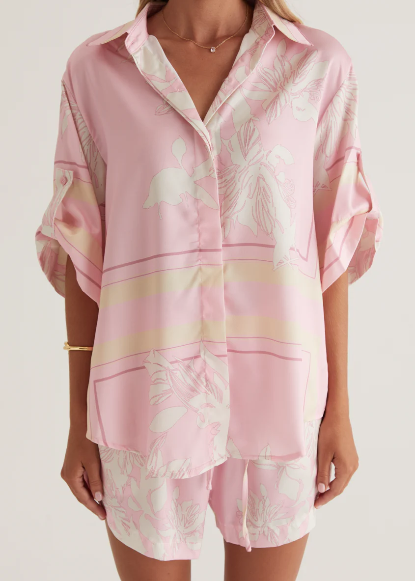 Kaycie Shorts - Pink Flowers - Image 14