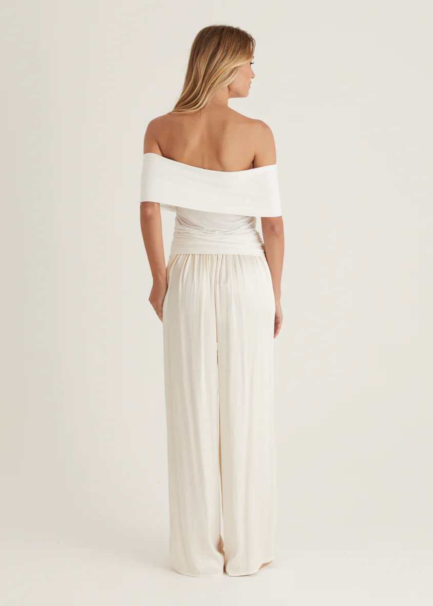Kayla Twist Top - Off White - Image 7