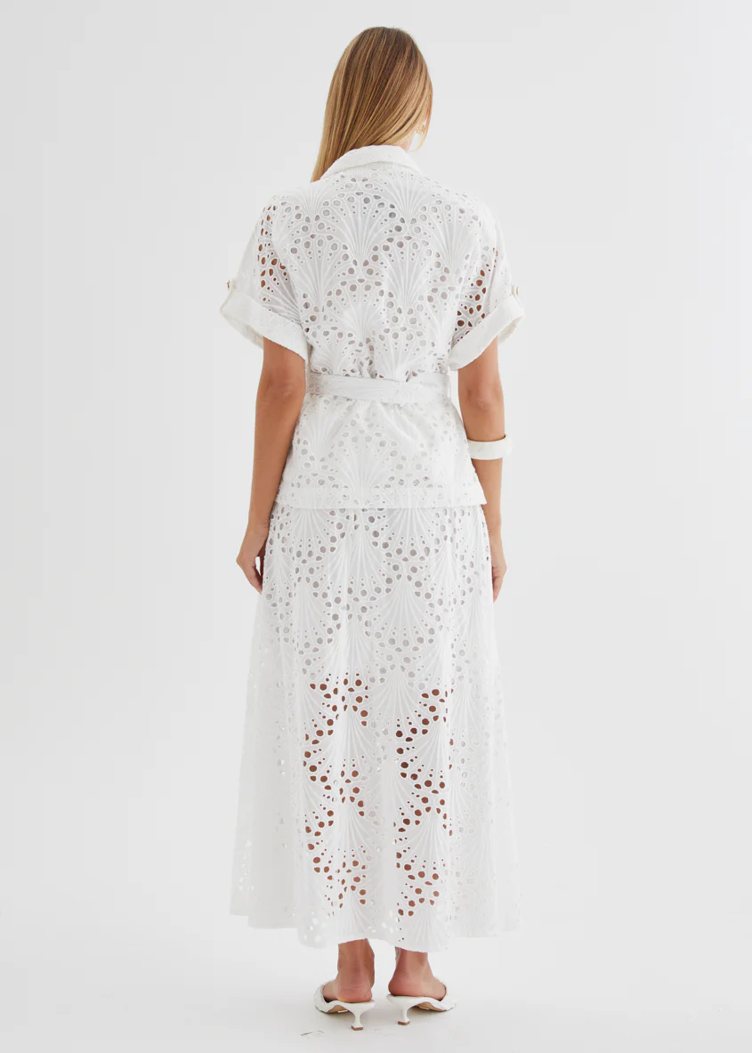 Kaylee Shirt - White Anglaise - Image 9