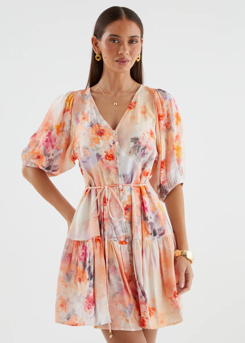 Kayleigh Dress - Peach Blossom - Image 2