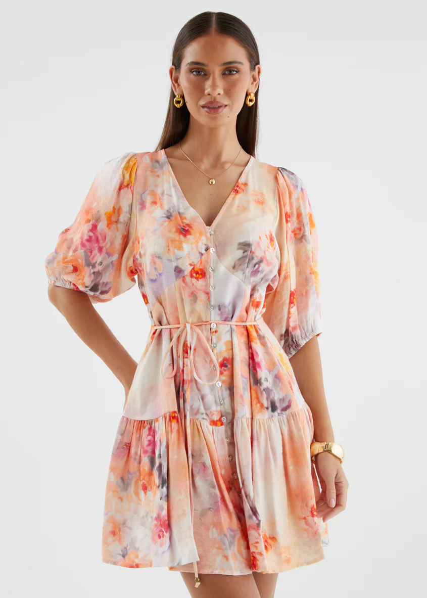 Kayleigh Dress - Peach Blossom - Image 4