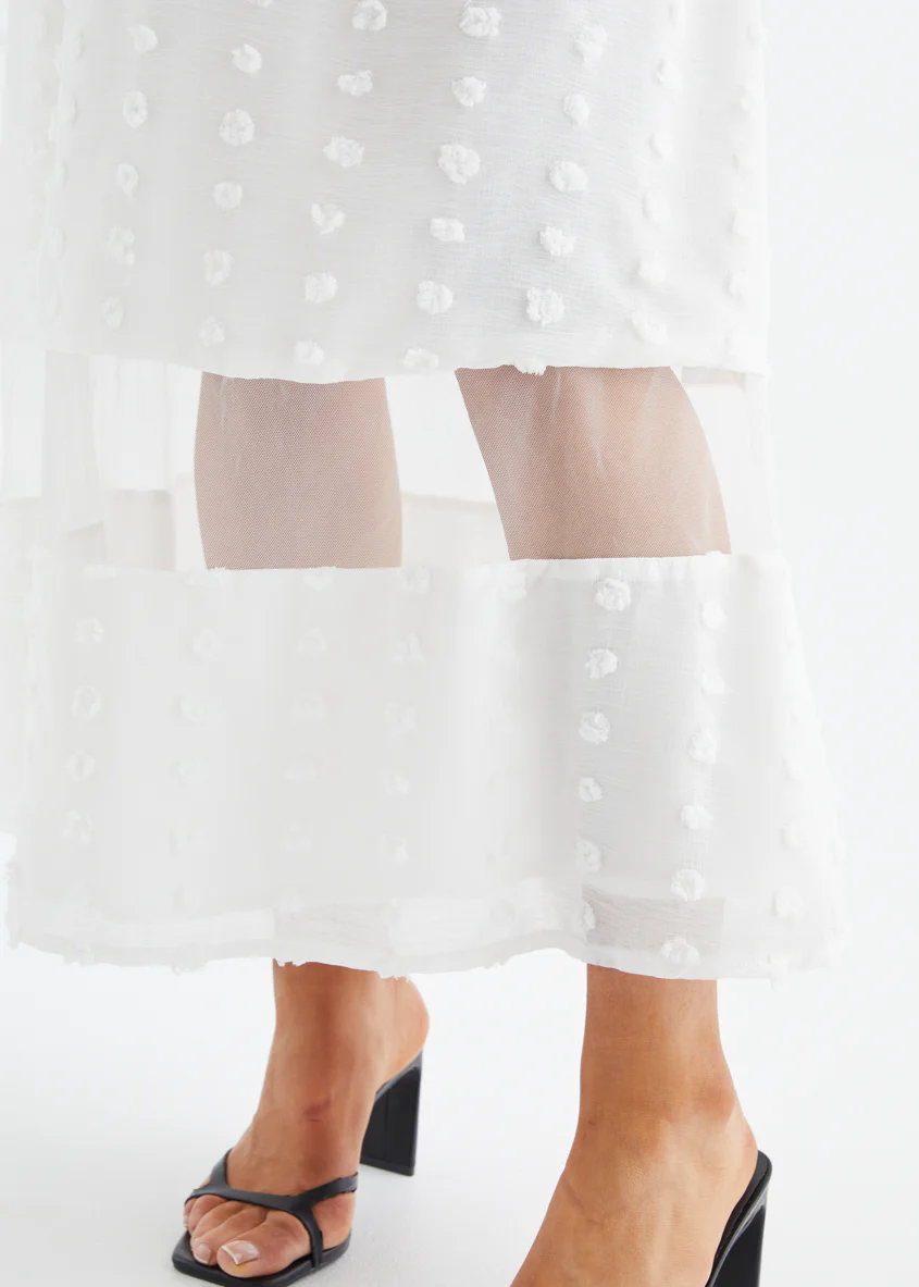 Kearan Maxi Dress - Off White - Image 11