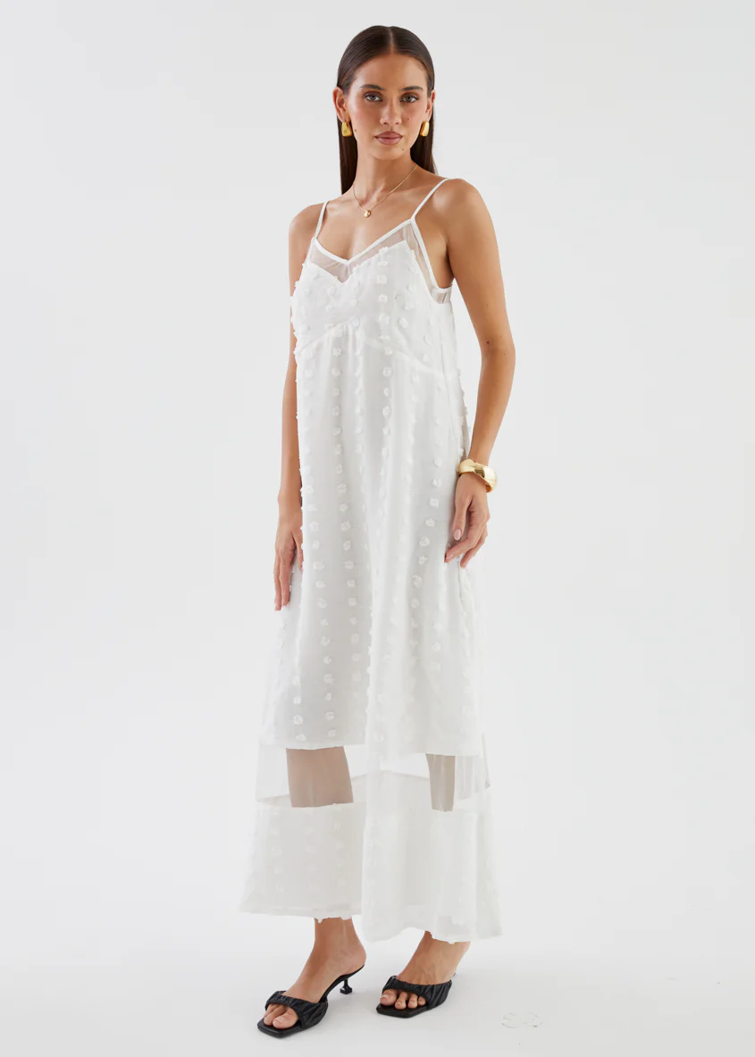 Kearan Maxi Dress - Off White - Image 8