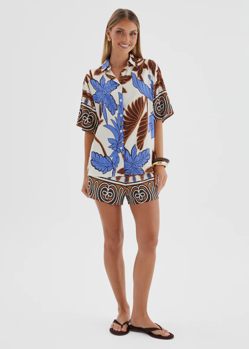 Keilani Set - Choc Blue Palm