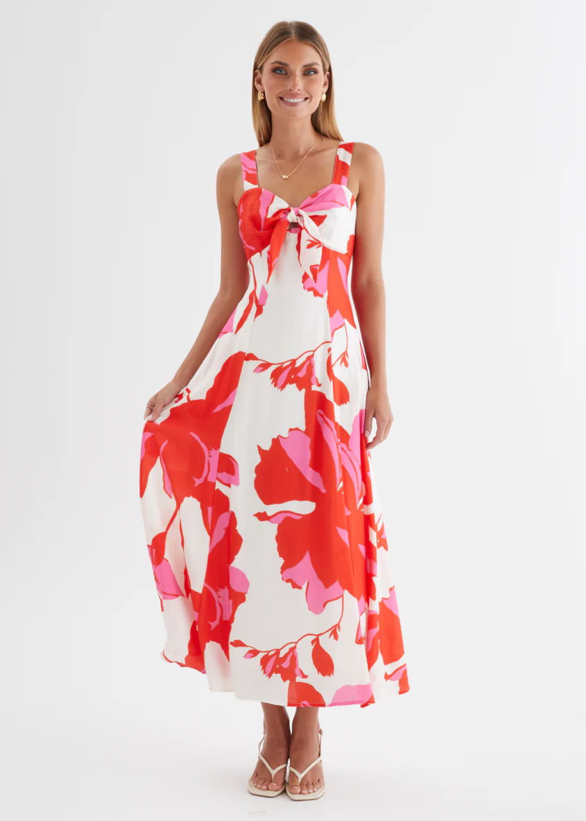 Kerana Maxi Dress - Ruby Petal - Image 5