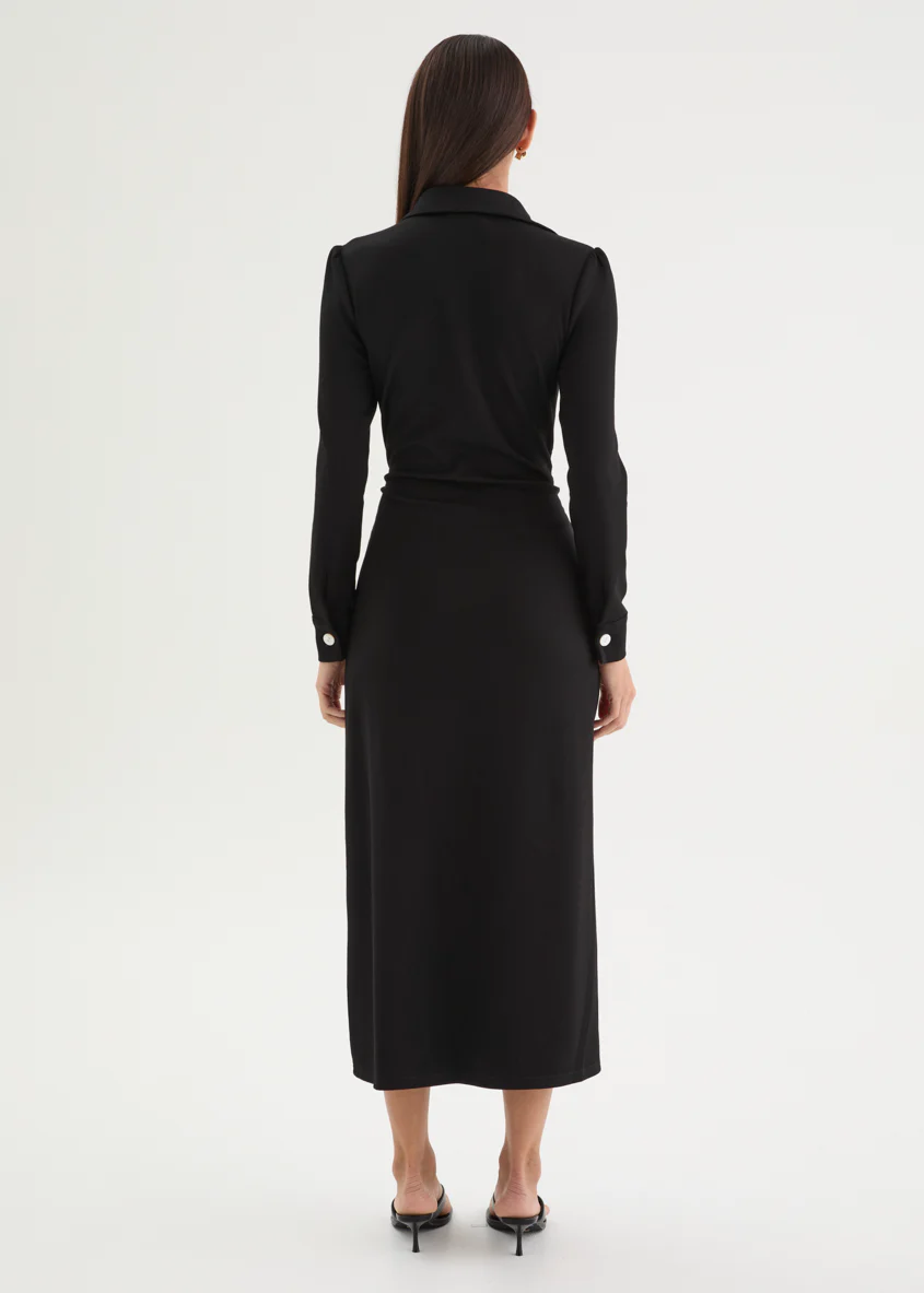 Kerialea Midi Dress - Black - Image 7