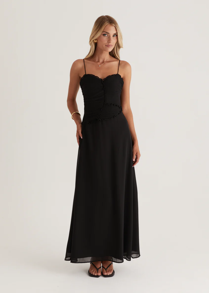 Kimmy Maxi Dress - Black - Image 3