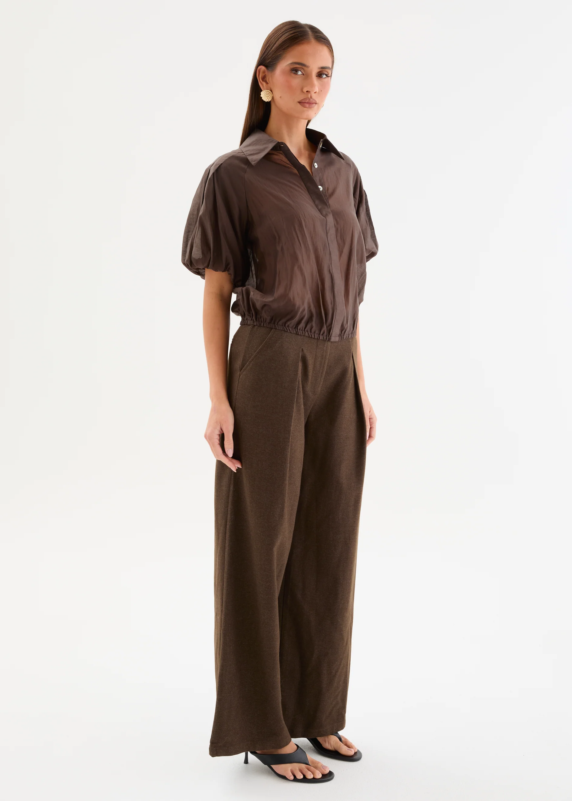 Korbela Blouse - Chocolate - Image 5