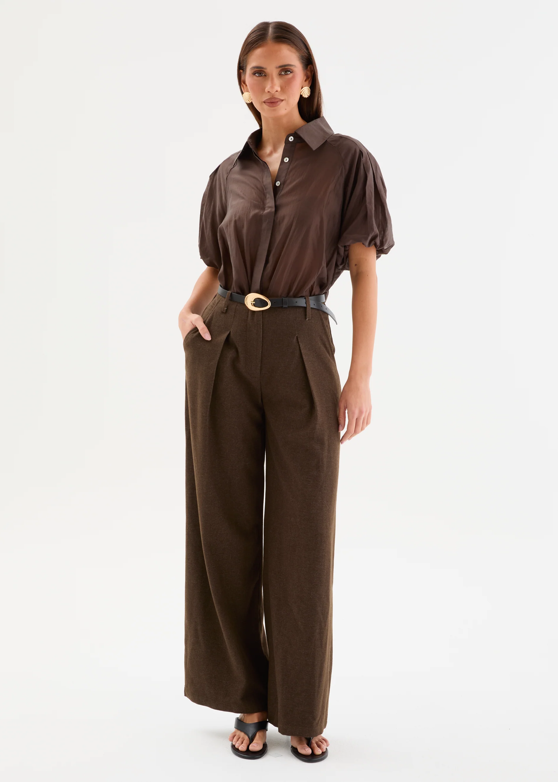 Korbela Blouse - Chocolate - Image 6