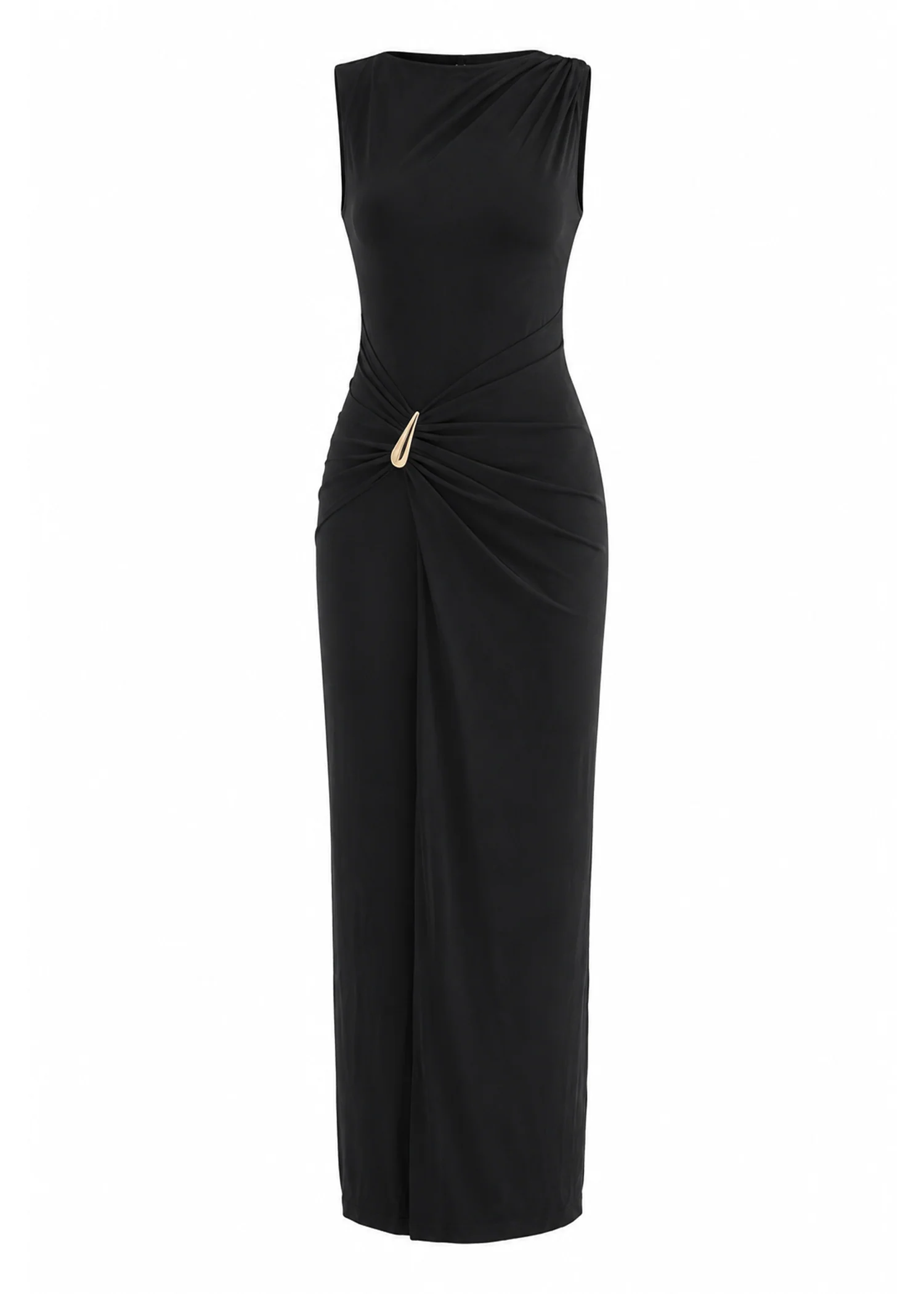 Kylia Midi Dress - Black - Image 2