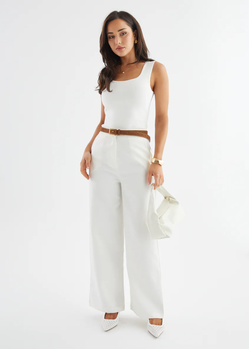 Kymberlee Tank - Off White - Image 4