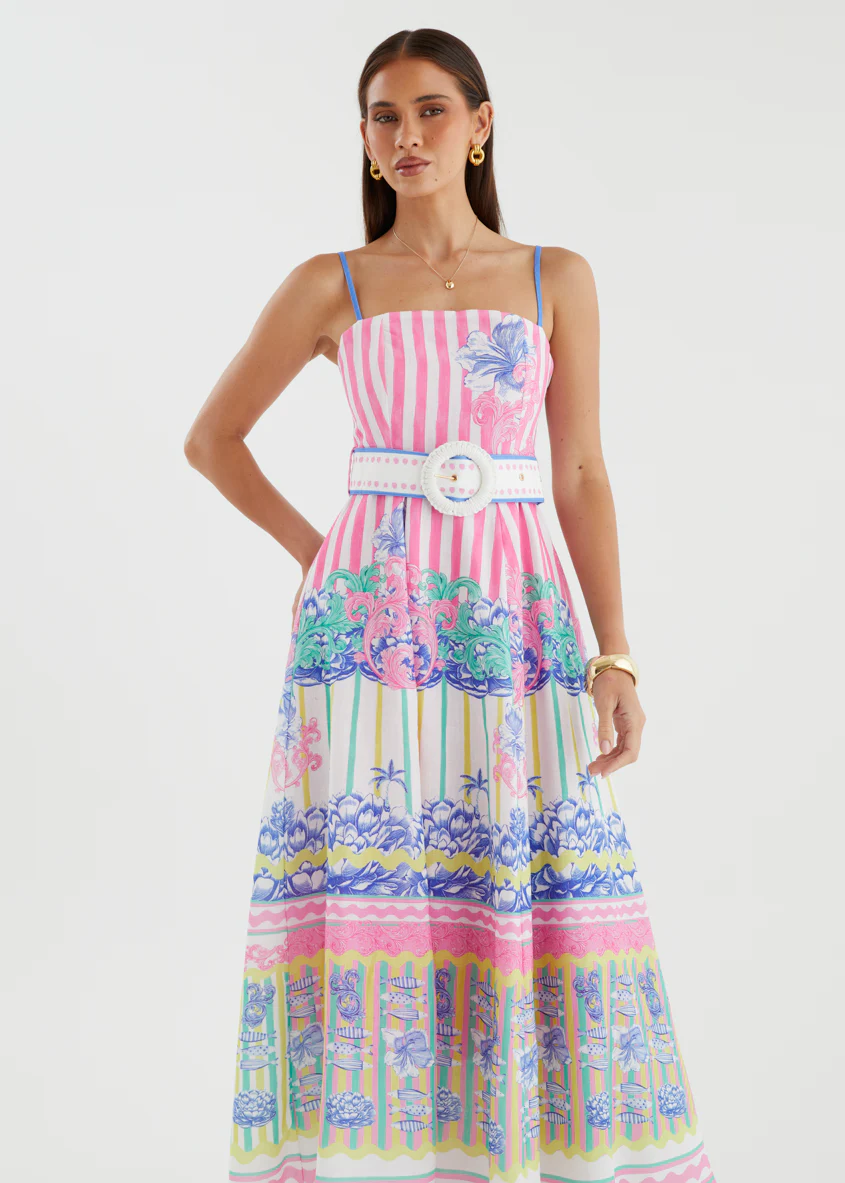 Lalita Maxi Dress - Bahama Pink - Image 4