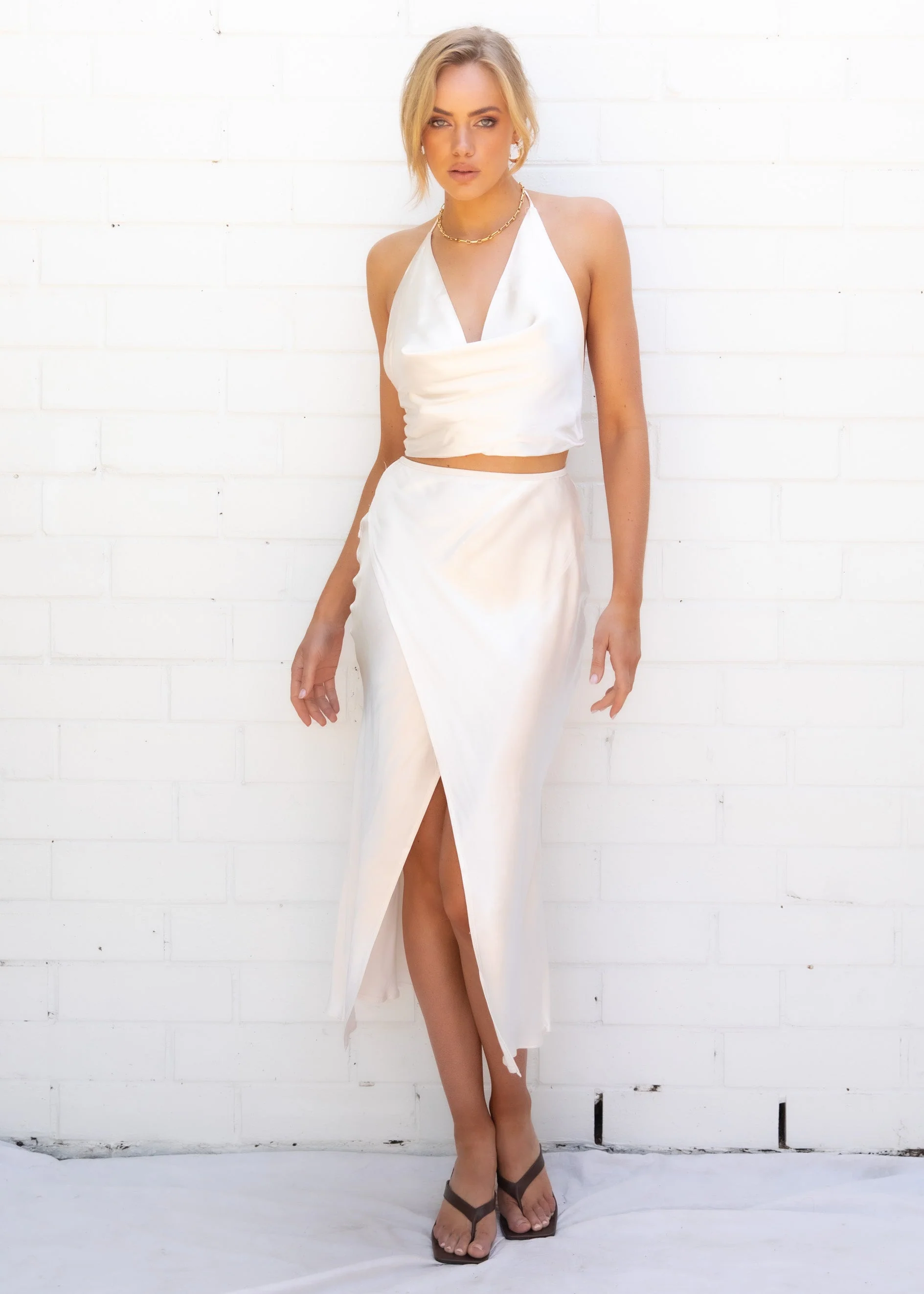 Langston Halter Crop - Cream - Image 4