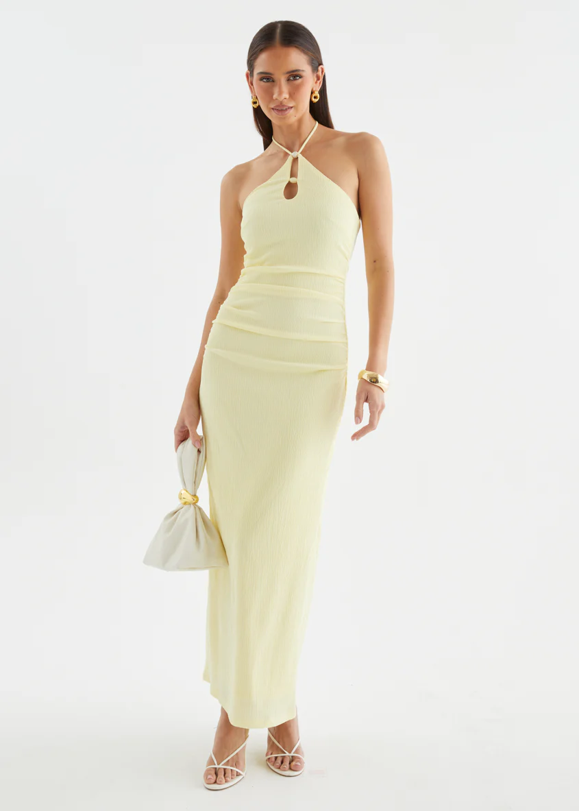 Lara Halter Maxi Dress - Butter - Image 5