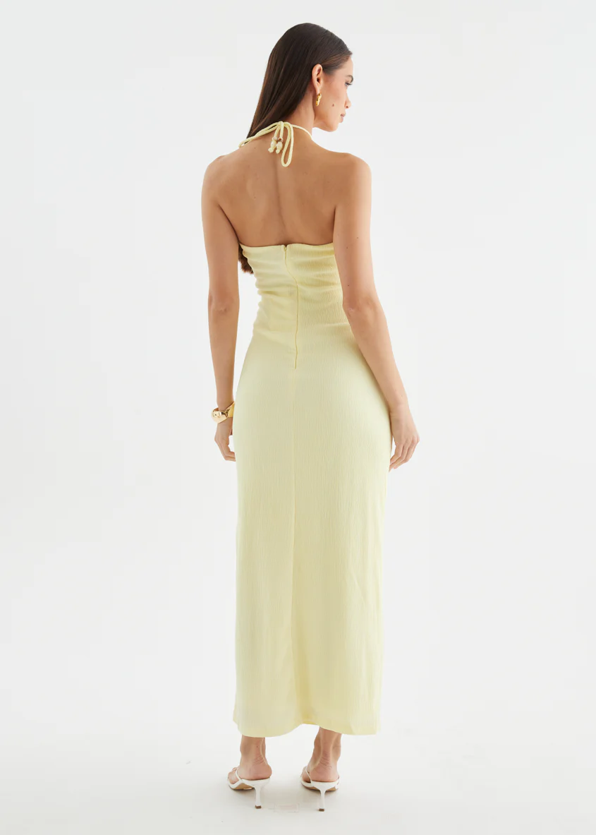 Lara Halter Maxi Dress - Butter - Image 7