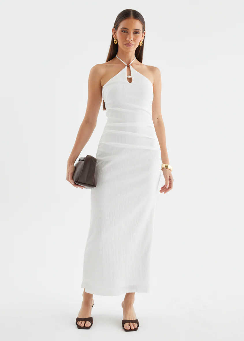 Lara Halter Maxi Dress - White - Image 4