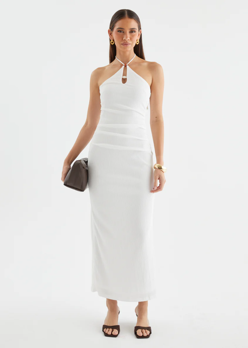 Lara Halter Maxi Dress - White - Image 5