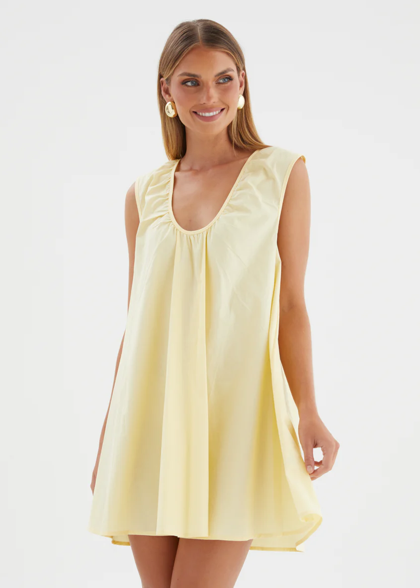 Lateasha Dress - Banana - Image 4