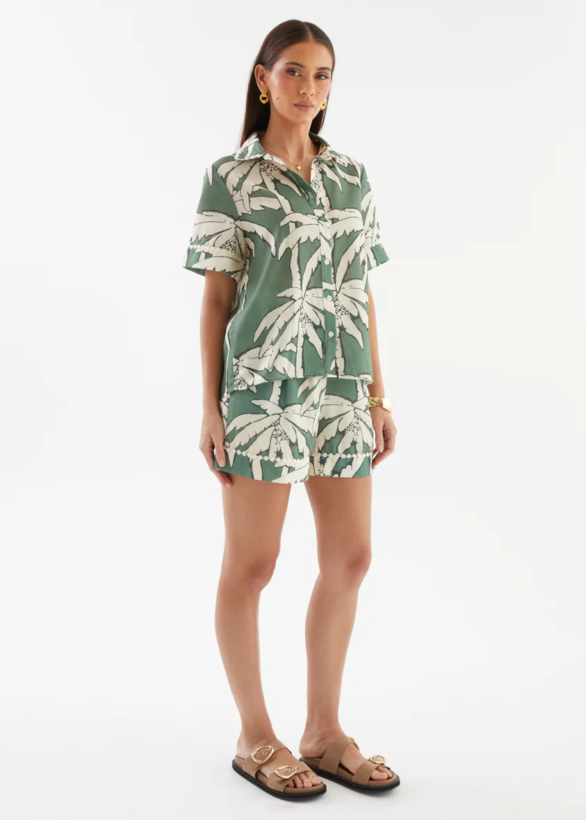 Laurie Shorts - Sage Palm - Image 6