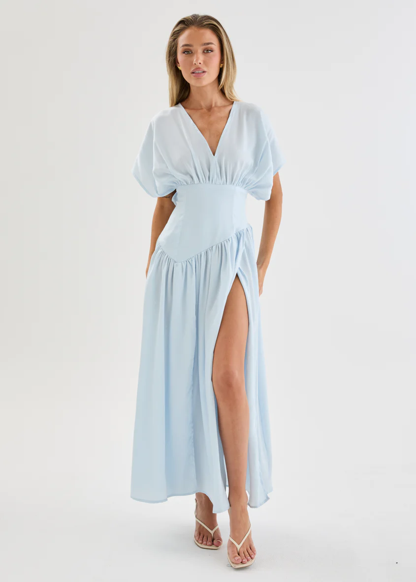 Layara Maxi Dress - Baby Blue - Image 2