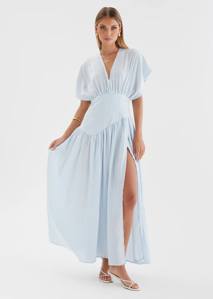 Layara Maxi Dress - Baby Blue - Image 7