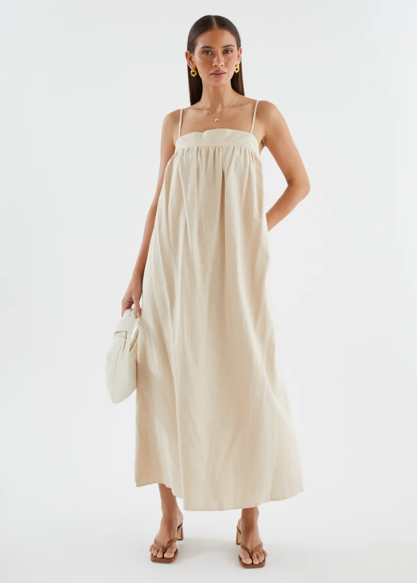 Leeanne Maxi Dress - Beige - Image 5