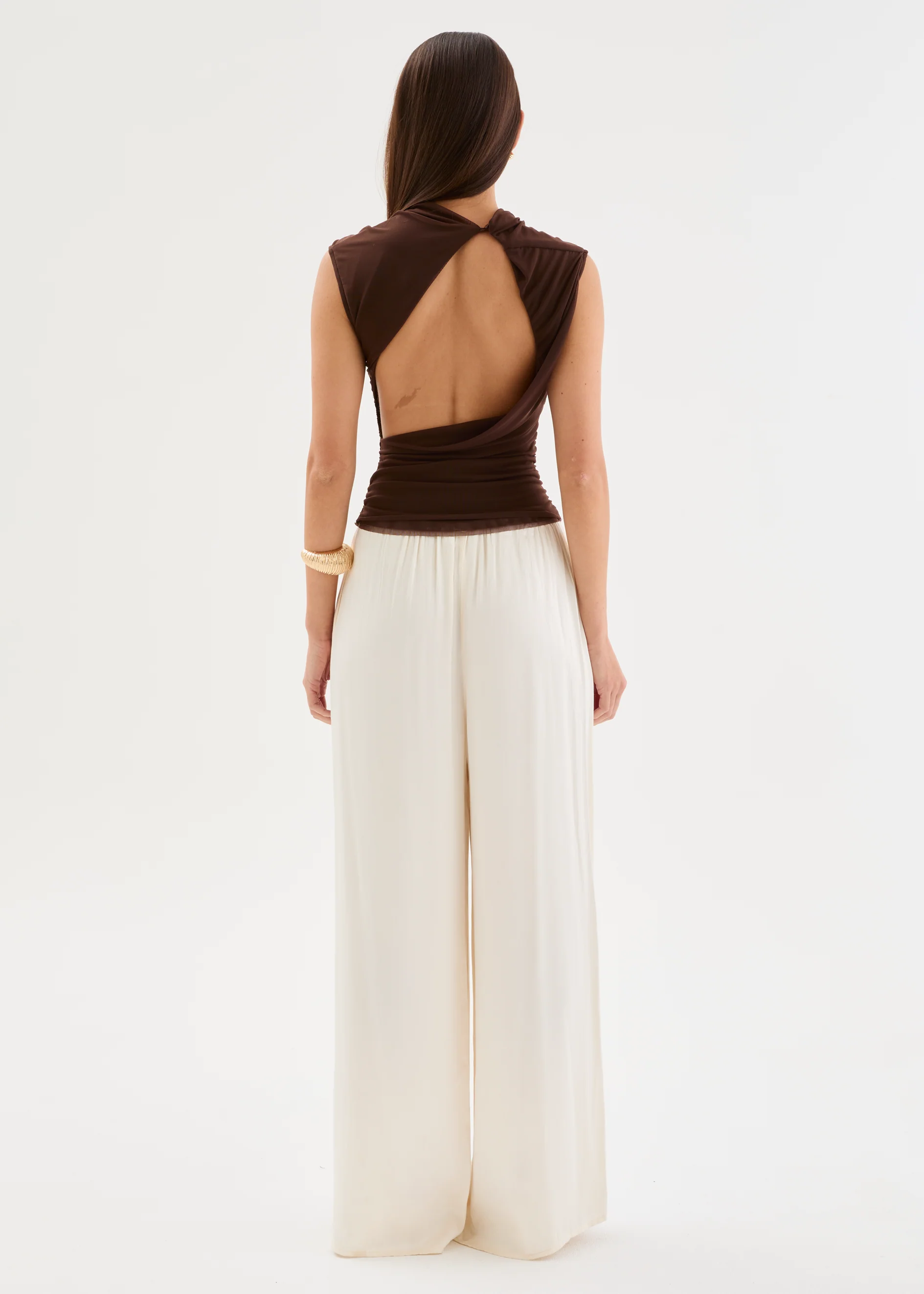 Leilina Mesh Top - Espresso - Image 7